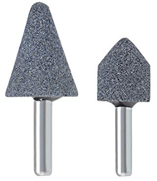 sourcing map Abrasif Pierre Pointes Set Meule 1/4 Queue 2Pcs
