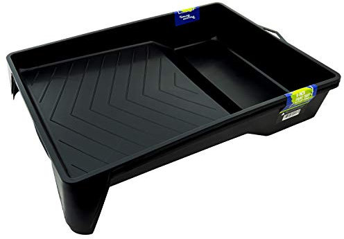 Precision Defined Vaschetta per Rullo Pittura da 23 cm (2 Pezzi), Vaschetta Plastica da Rullo per Pittura, Vassoio per Vernice con Superficie Testurizzata e Piedini Robusti