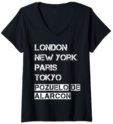 Mujer Amo mi ciudad Pozuelo de Alarcón - mi hogar Camiseta Cuello V