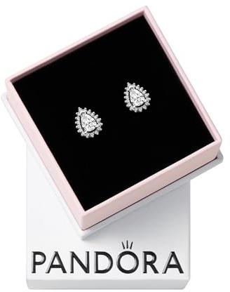 Pandora 292834C01 Halo Birne Ohrstecker