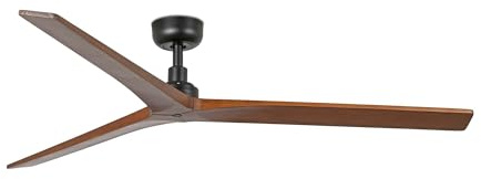 FARO BARCELONA 34276 - KLIM L Ventilador negro/nogal
