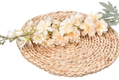 5 Stück Plüsch-Kunstblumen, Hyazinthen, Kunstblumen, Hochzeitsfeiern, Straßenschilder, Wohnzimmer-Dekorationen, Veilchen (Farbe: Champagner)