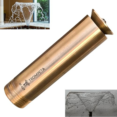 AGUADECORATIVA Ugelli per fontane da giardino - Tromba 1/2 OTTONE - Effetto Calice - Ugelli, Beccucci e Getti.