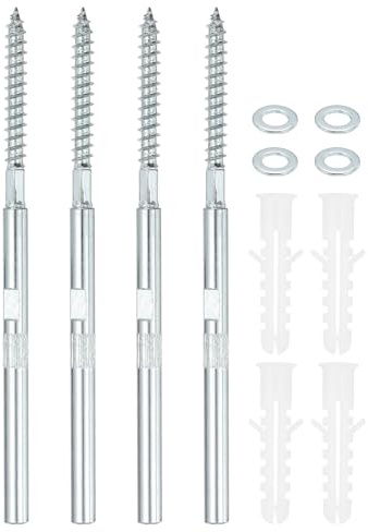 PATIKIL Étagère Flottante Support Invisible 6, 4 Pièces Supports en Acier au Carbone Cachés, Supports d'Étagère Aveugles avec Quincaillerie de Montage pour Étagères Flottantes, Argent