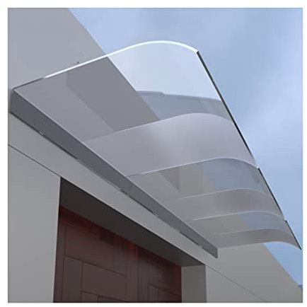 Terrassenüberdachung für Balkon, Pergola, lichtdurchlässig, Polycarbonat, mit UV-Schutz, 50 x 330 cm
