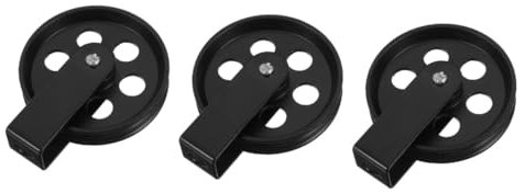 BUGUUYO 3St Radbeleuchtungszubehör Haken zum Aufhängen für schwere Lasten Seilrolle Pflanzenrolle light solevernebler Umlenkrolle für Pendelbefestigung Riemenscheibensystem Metall Black