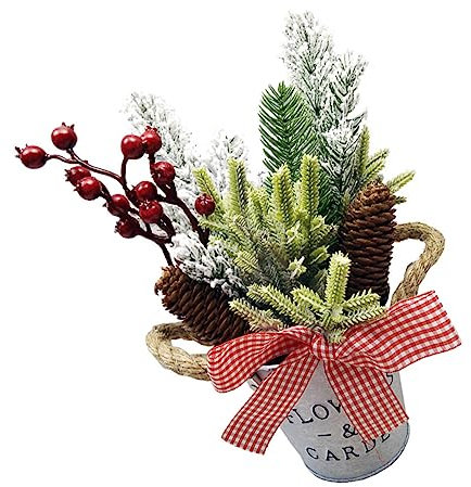 Garneck Mini Christmas Tree Desktop Ornament for Home Party Decor Christmas Supplies Festival Adornment Xmas Tree Ornament