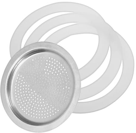 KOCKSHION 1set Guarnizioni Silicone Per Caffettiera Parti Di Ricambio Per Caffettiera Espresso Da Tazze Resistente e Facile Da Installare Sicurezza Alimentare Senza Perdite Compatibile Con