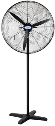 Ventilador industrial de piso Ventilador eléctrico Industrial fuerte, cabezal oscilante de suelo de fábrica, ventilador eléctrico de alta potencia eólica Ventilador de alta resistencia(30 inch)