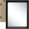 TecTake® Espejo de Pared, Diseño Minimalista, Ideal para Baño, Dormitorio o Salón, Espejo Baño con Marco de Aluminio, Fácil de Montar, Espejo Pared, Decoración Hogar - Rectangular 40,6 x 50,8 cm