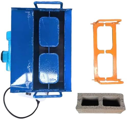 Extrusion Brick Machine, Mobile Cement Brick Machine, Vibration Frequency 212 Times/Minute, 45 Seconds Fast Forming, for Cement and Concrete Blocks,390 * 190 * 190mm