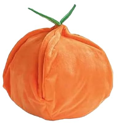 Schnüffelmatte für Hunde, Orange, Haustier-Schnüffelpad, 26,7 x 24,8 cm, interaktives Plüsch, Quietsch-Puzzle mit zerknittertem Papier für große, mittelgroße Rassen, Senioren