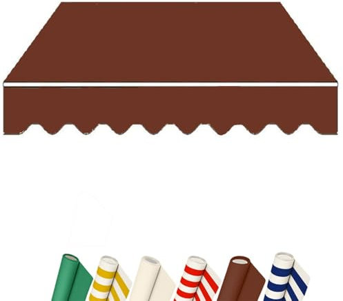 Tessuto di ricambio per tendone parasole da esterno impermeabile, 2 x 1,5 m, ideale per balcone, giardino e terrazza, resistente alle intemperie
