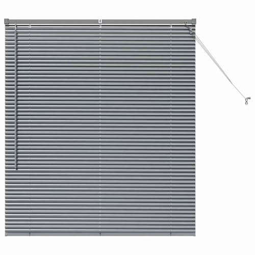 vidaXL Persianas venecianas Gris Oscuro 130 x 120 cm Aluminio