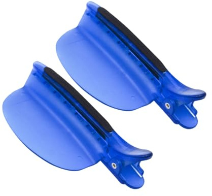 ABOOFAN Clip para Extensiones de Cabello Pinzas para Separar y Resaltar Mechas de Plástico Azul 2 Piezas Ideales para Peinados y Reflejos