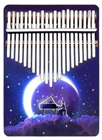 Anfänger-Kalimba 21-Tasten-Kalimba Chromatische Skala Kleines Professionelles Musik-Keyboard Aus Holz Zubehör Für Anfängerinstrumente(4)