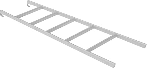 Échelle de lit superposé pour camping-car et remorques de voyage, échelle d'escalade blanche de 1,5 m, avec crochets pour appartements et dortoirs, design robuste et peu encombrant