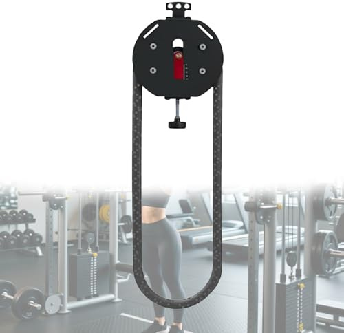 VzxCrue Endless Rope Trainer,Q Rope Endless Rope Trainer,Cable Pulley System,with Adjustable Resistance, for Full Body Workout & Strength Training Red