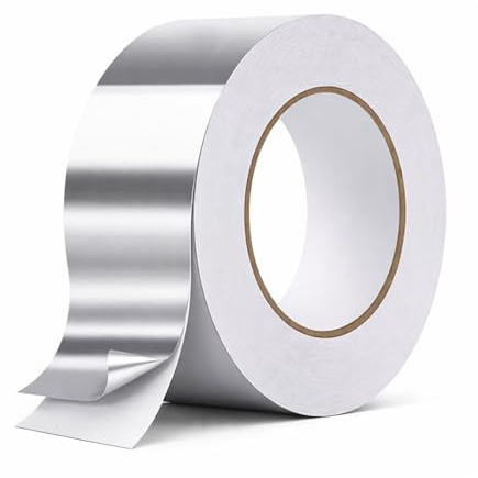 Contra Tech Aluminium Klebeband 50m – luftdicht, wasser- & dampfdicht – Alu Tape für Dämmung, Isolierung & Reparatur – UV- & temperaturbeständig (100mm x 50m)