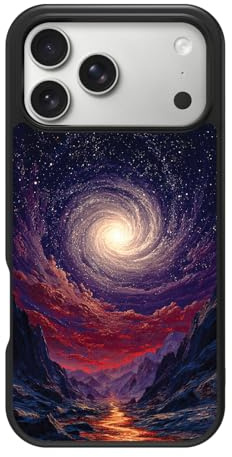 Case Collection Galaxy Space for iPhone 17 Pro Max Case, Cosmic Vortex | 10ft CoreShock Drop Protection, MagSafe Compatible with 1600g Magnet Hold, Glossy Finish Print, Microfibre Lining, Gift Box