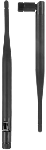 WHAMVOX Antena WiFi Interior 2 Unidades Conector SMA para PC y Router, Diseño Omnidireccional y Material Combinado para Mejorar Señal
