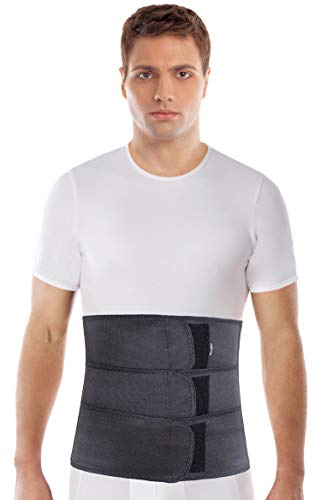 TOROS-GROUP - Bauchgurt - Rückbildungsgürtel - Postpartum Belly Wrap - Stützbandage für Rehabilitation und gezielte Bauchunterstützung nach Operation oder Geburt, Höhe 31 cm - XXL Schwarz