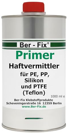 Ber-Fix Primer für PE PP PTFE POM Silikon (1000ml) | Primer für PE PP PTFE POM; Inhalt: 1000ml; als Vorbehandlung für schwer klebbare Kunststoffe; Einzelartikel.
