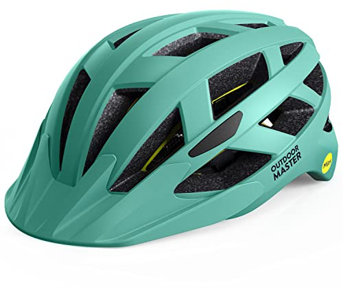 OutdoorMaster MIPS Adult Recreational Cycling Helmet - Mint Green,L