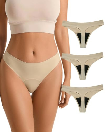 SHARICCA Perioden Unterwäsche Thongs Unterhosen Absorbierend Menstruation Sporty Unterwäsche für die Mädchen Periode