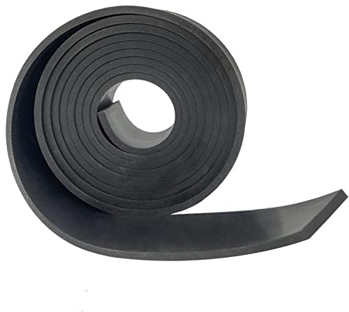 Rubber Strip 50mm(W)x5mm(T)x3m(L) Neoprene Rubber Sheet Solid Rubber Rolls for DIY, Washers, Crafts, Pads, Flooring Protection, Supports, Leveling, Weather Seal