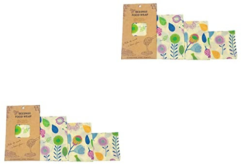 Cabilock 6 Pcs Beeswax Wrap Food Wrapper Beeswax Sandwich Sandwich Food s Reusable Bags s Reusable Storage Household