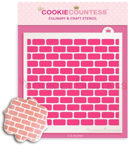 The Cookie Countess Brick Wall Stencil