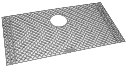 Ruvati Silicone Bottom Rinse Grid Sink Mat for Roma RVH8310 and Roma Pro RVH8320 Sink – Gray – RVA48310GR