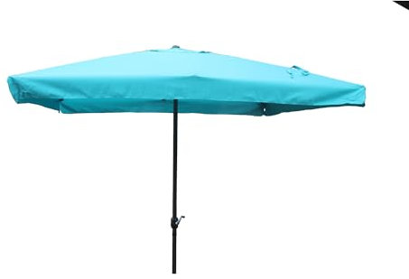 CONCEPTO DE FÁBRICA | Sombrilla Recta Inclinable Cuadrada 3 x 3 m | PALERME, azul, 295 x 295 x 250 cm