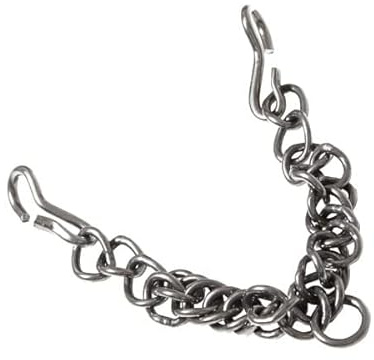 Cadena para barbilla, acero inoxidable, con dos ganchos