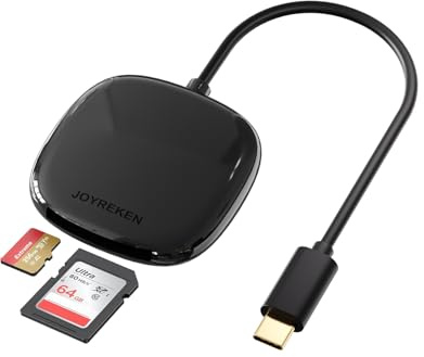 USB C SD Card Reader, 2-in-1 Micro SD Memory Card Reader for TF SD Micro SD SDXC SDHC,USBC SD Card Reader Compatible with iPhone 15, Samsung Galaxy, MacBook, iPad, Trail Game Camera,8cm