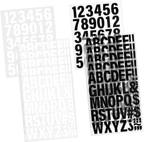 NUOBESTY 12blätter Bügelbuchstaben Und Zahlen Selbstklebende Vinyl Aufkleber Für Kleidung Geeignet Shirts Jacken Taschen Und Langlebige Applikationen