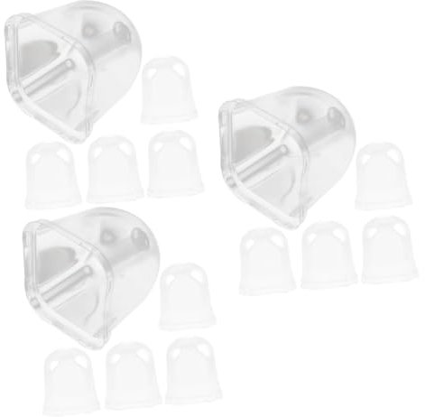 Kisangel 3 Juegos Cubierta Vegetal Accesorios Jardin Cubremacetas Malla Cubierta De Humedad De La Planta Semillas Plantas Cubierta De Plástico para Macetas Protector De Campana 5 Piezas * 3