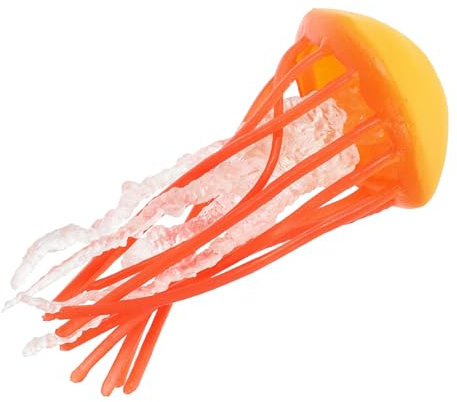 Abaodam Jellyfish Miniatur Wasserlebewesen Deko Für Aquarium Quallenfigur Für Fischbecken Leuchtende Wasserpflanzen-Dekoration
