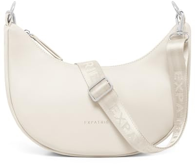 Expatrié Bolso Bandolera Mujer - Lea Small - Half Moon Bag - Riñonera de Media Luna - Bolso de Hombro Redondo de Piel Vegana - Repelente al Agua