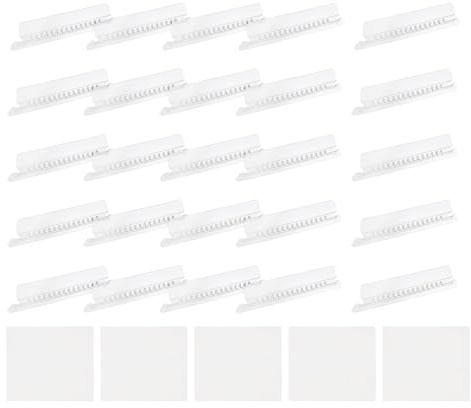 sourcing map Pestañas colgantes para carpetas de archivos, pestañas insertables de 4 pulgadas e insertos de plástico transparente organizador de archivos etiquetas para carpeta identificación rápida