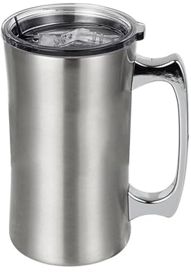 our fave Vasos de cerveza de acero inoxidable con aislamiento de doble pared, tazas térmicas para bebidas frías y calientes, viajes, camping