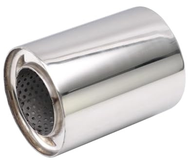 Resonador universal de 2,5 Silenciador de tubo de escape intermedio de acero inoxidable Resonadores Moldura del tubo escape(C)