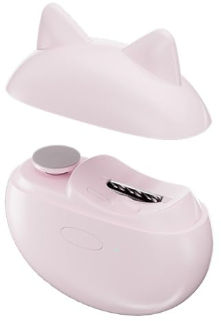 2 in 1 Automatisches Nagelpflegegerät Elektrischer Trimmer und Schleifer für Kinder Erwachsene Sicher Leise Tragbar ABS Hand Fuß Nägel Cutter