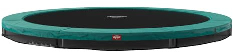 BERG Sports Favorit InGround Trampolin rund | AirFlow-Technologie für 50% mehr Sprungkraft | SoloSpring Federn | UV-beständiger Schutzrand | Stabiler Rahmen