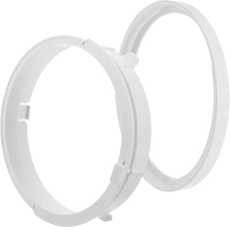 HOMSFOU Portable Air Conditioner Exhaust Coupler Adapter, 15cm Air Con Hose Connector with 150mm Retaining Ring Compatible with Midea 35 Portable Ac Unit Replacement Part for Mobile
