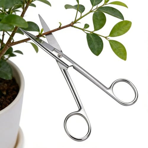 Plant Shears,Stainless Steel Precision Pruning | Garden Secateurs Plant Cutter | For trimming rose stems, grass, indoor, outdoor, garden, lawn, landscape, female gardener