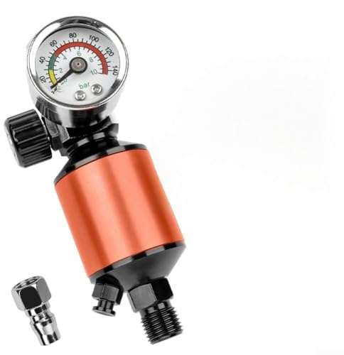 Regolatore filtro per sistemi ad aria compressa che supportano strumenti a spruzzo, essiccatori e applicazioni pneumatiche (arancione)