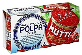 Mutti Tomates Finamente Picada 3 X 400G - Paquete de 2