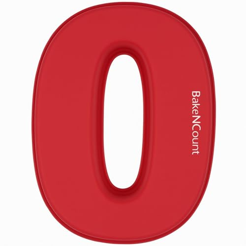 BakeNCount Silikon Zahlen Backform – Zahlenkuchen-Formen für Geburtstag & Jubiläum – BPA-frei, backofenfest, spülmaschinenfest – Number Cake (Zahl 0)